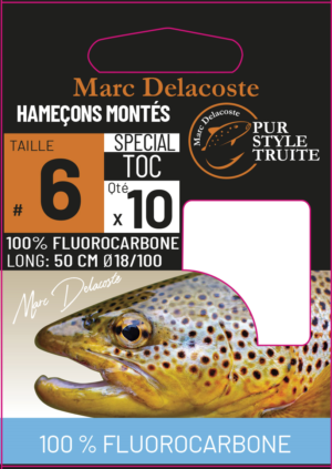 Hameçons montés Truite spécial Toc Fluorocarbone